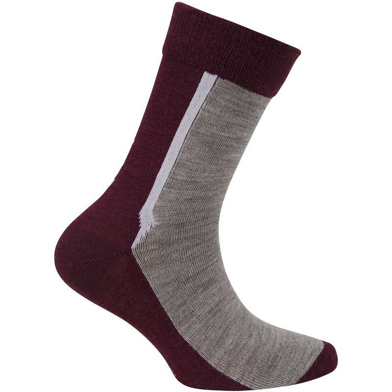 Ulvang Ultra ullsokk 2pk junior Fig/Grey Melange
